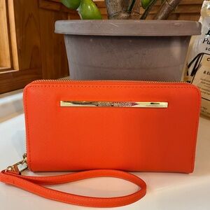 Steve Madden Orange Wristlet Wallet